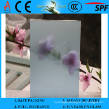 3-6mm Lake Blue Frosted Glass with AS/NZS 2208